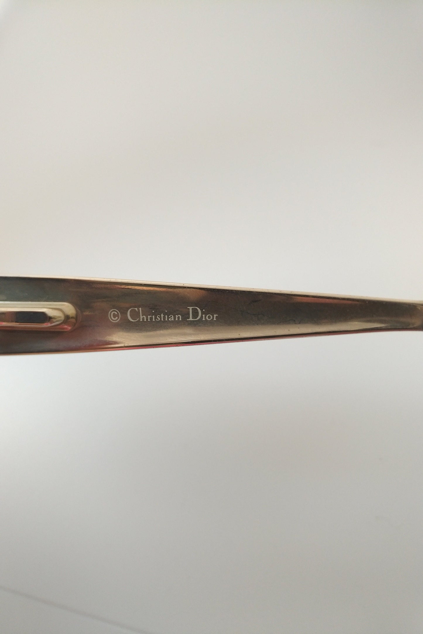 Christian Dior 2034 occhiali da sole vintage NOS anni '90 lenti rotonde con lunetta brille