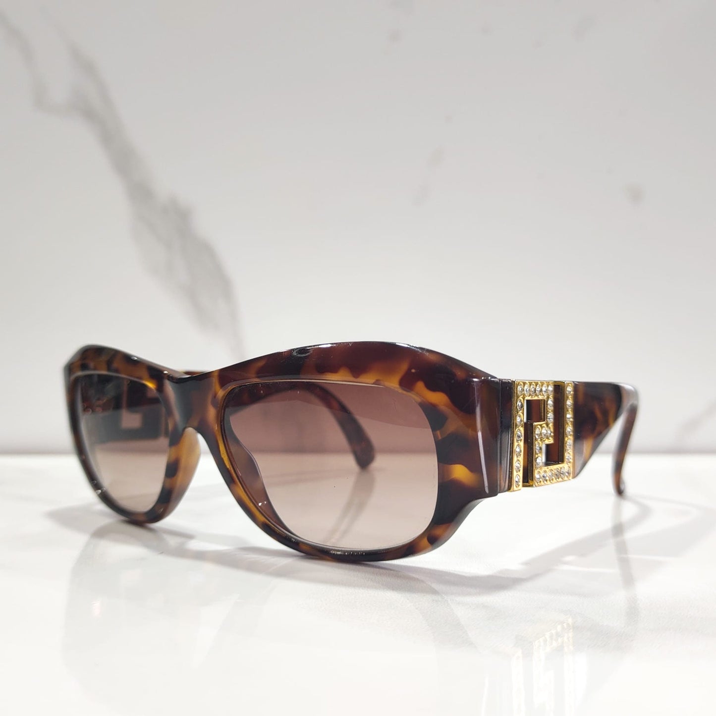 Occhiali da sole vintage Gianni Versace mod 175 C con lunetta brille anni '90 Biggie