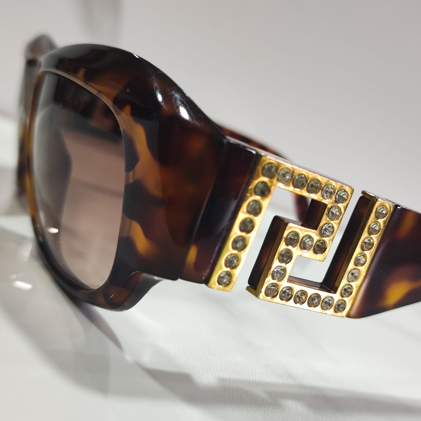 Occhiali da sole vintage Gianni Versace mod 175 C con lunetta brille anni '90 Biggie