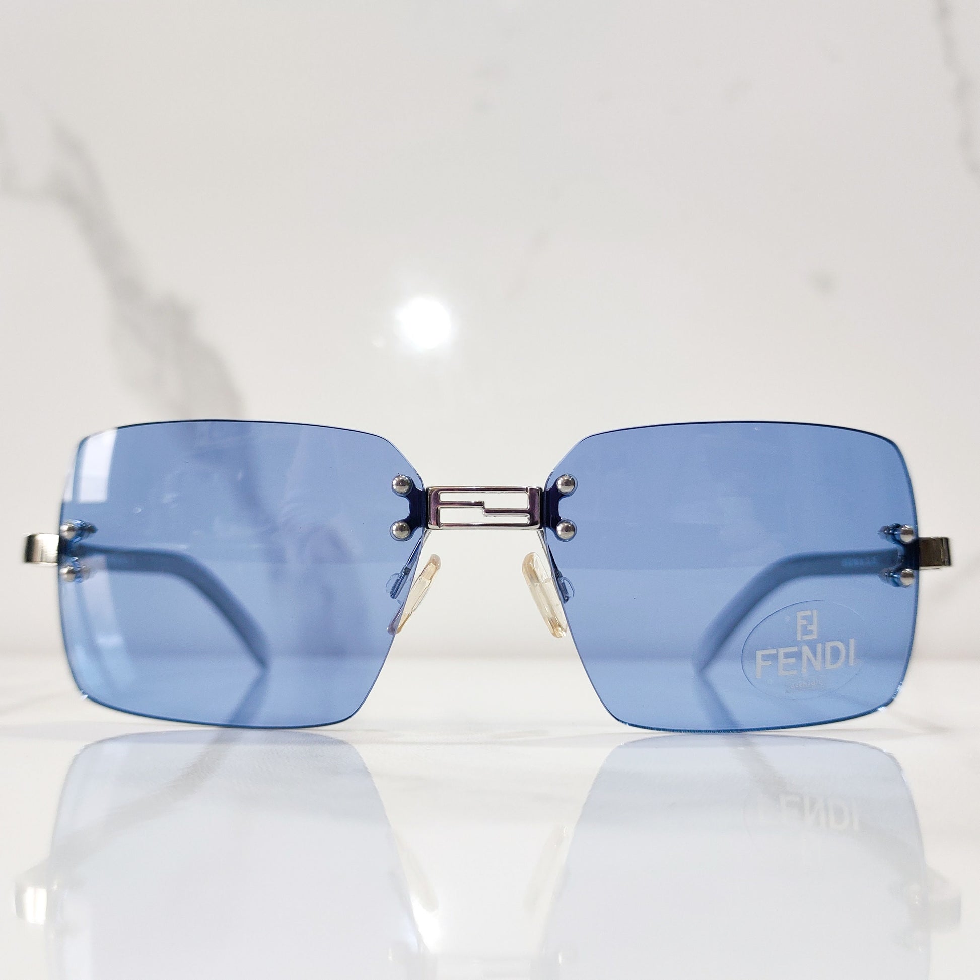 Fendi modello SL7300 occhiali da sole lunetta brille y2k tonalità senza bordo