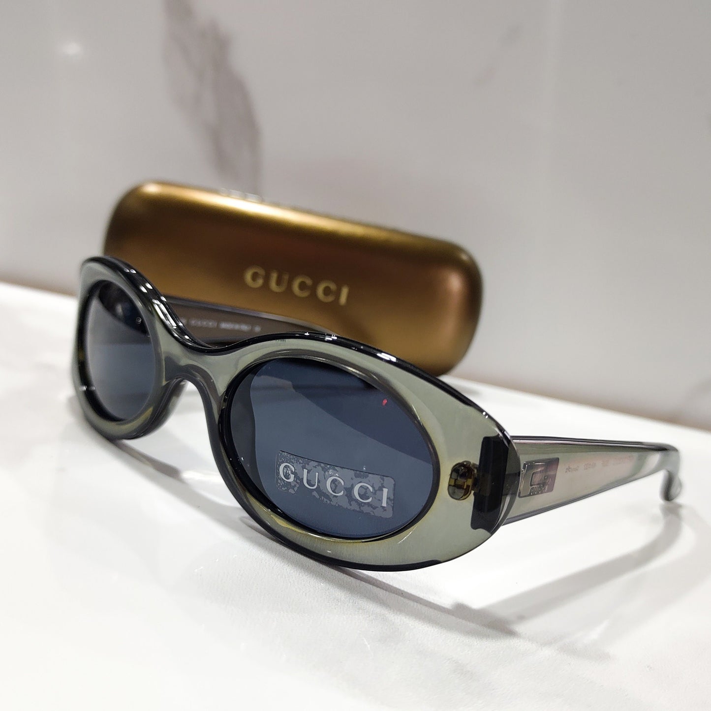 Occhiali da sole vintage Gucci GG 2430 occhiali lunetta brille y2k mai usati