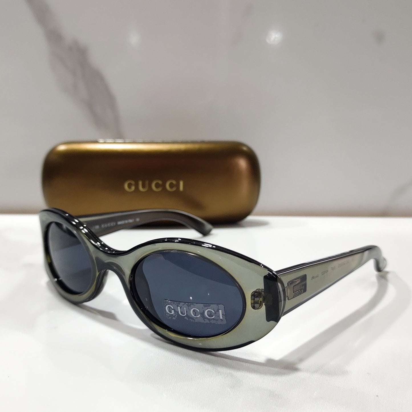 Occhiali da sole vintage Gucci GG 2430 occhiali lunetta brille y2k mai usati