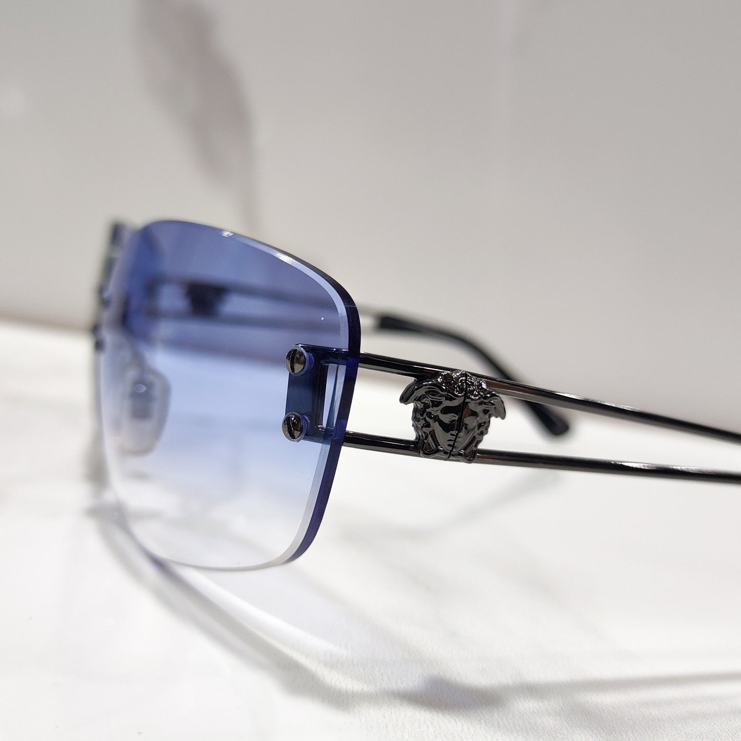 Gianni Versace X54 occhiali da sole rimless vintage y2k occhiali lunette