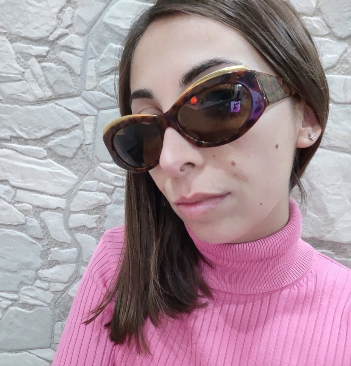 Gianni Versace mod S 15 occhiali da sole lunetta brille medusa vintage