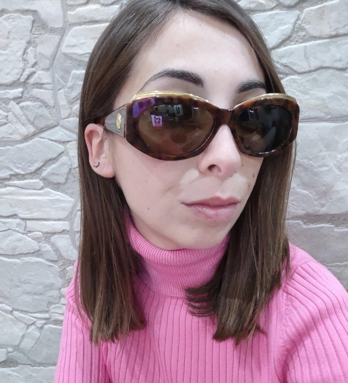 Gianni Versace mod S 15 occhiali da sole lunetta brille medusa vintage