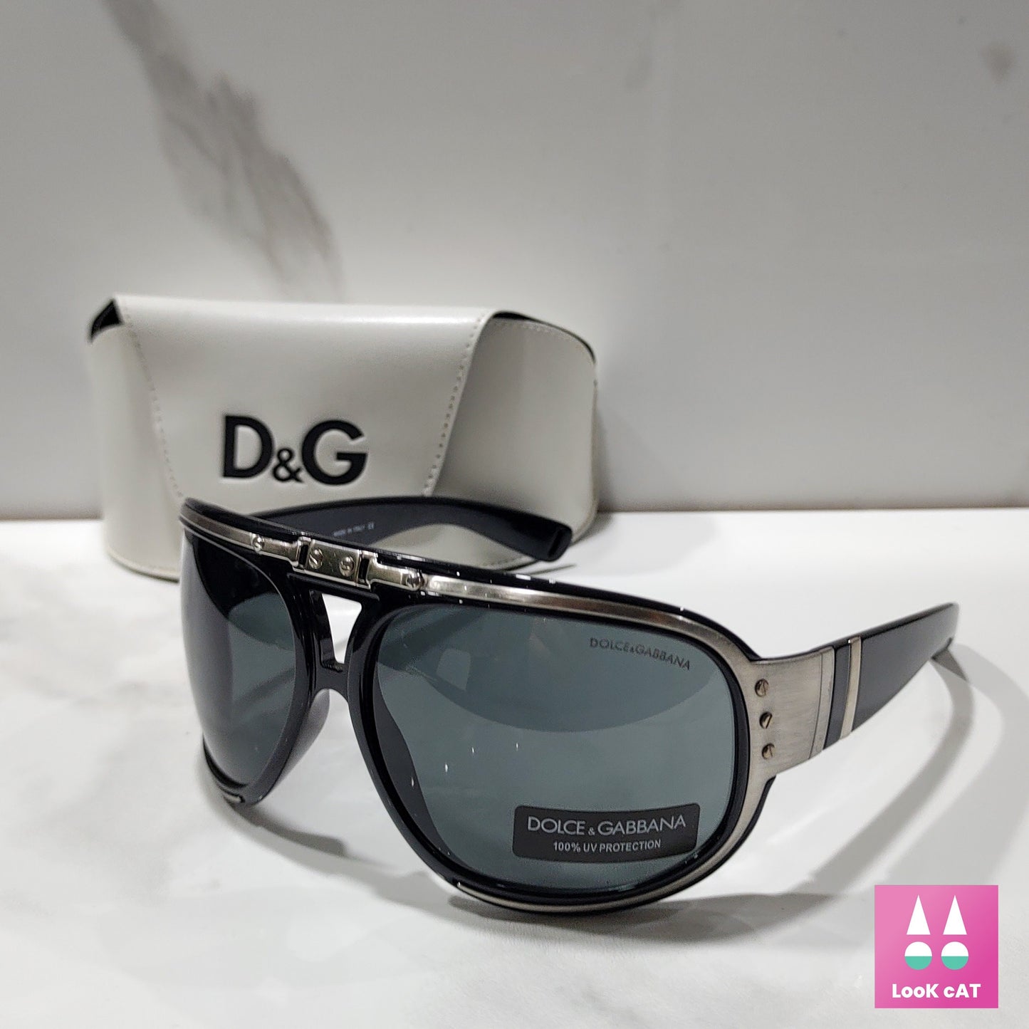 Dolce e Gabbana DG 6045 Y2K occhiali da sole vintage occhiali gafas avvolgenti scudo