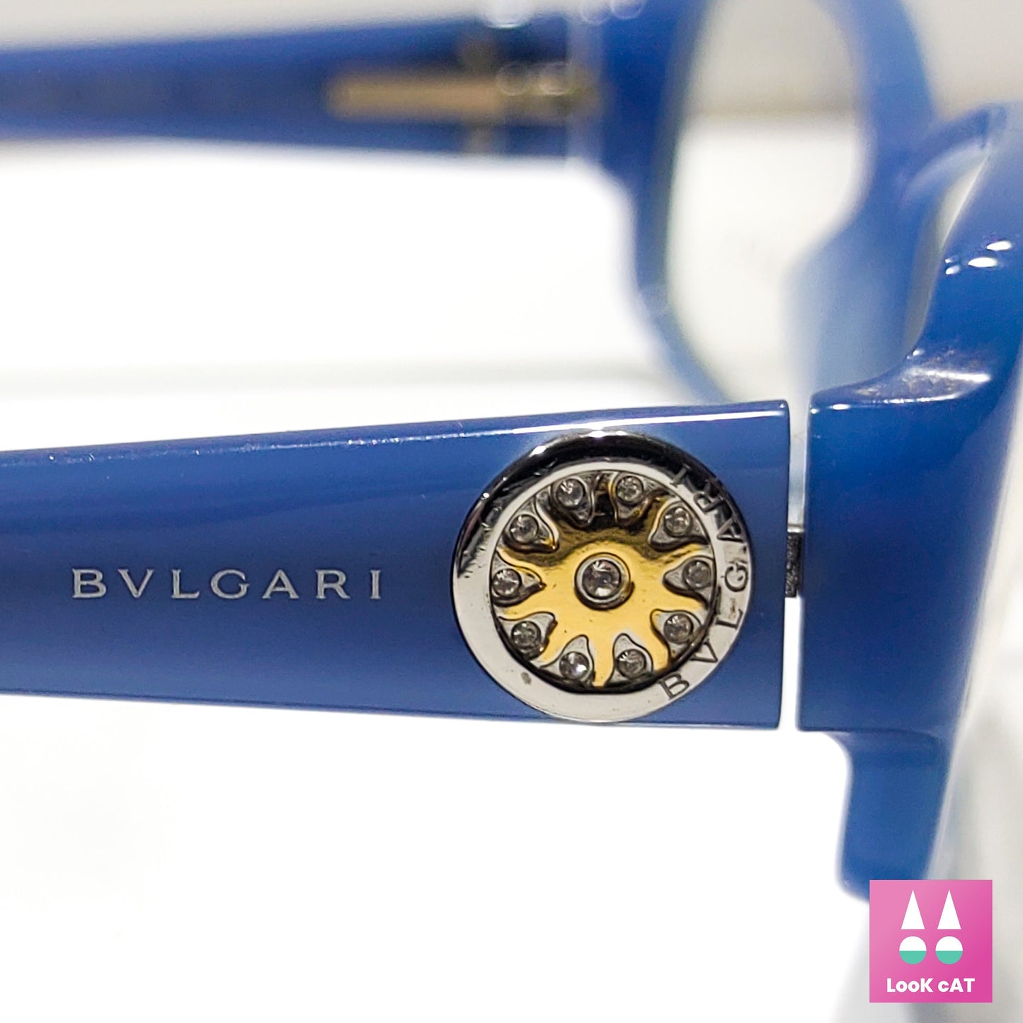 Bvlgari 455 eyeframe occhiali da vista strass lunetta brille y2k sfumature senza montatura