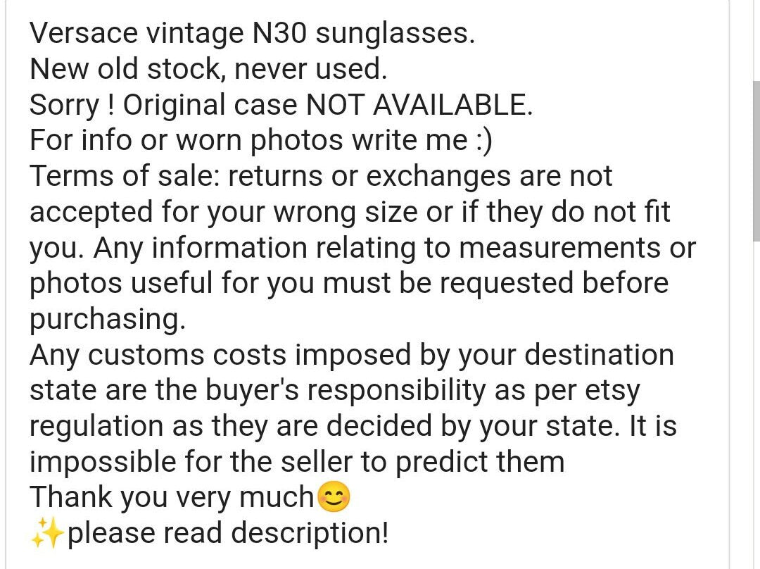 Versace N 30 occhiali da sole vintage avvolgenti con scudo avvolgente occhiali da sole anni '90 y2k