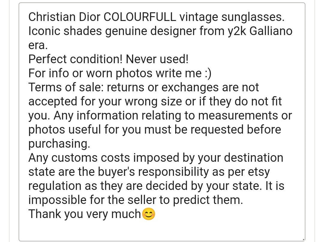 Christian Dior COLOURFULL occhiali da sole vintage occhiali gafas Y2k SKI