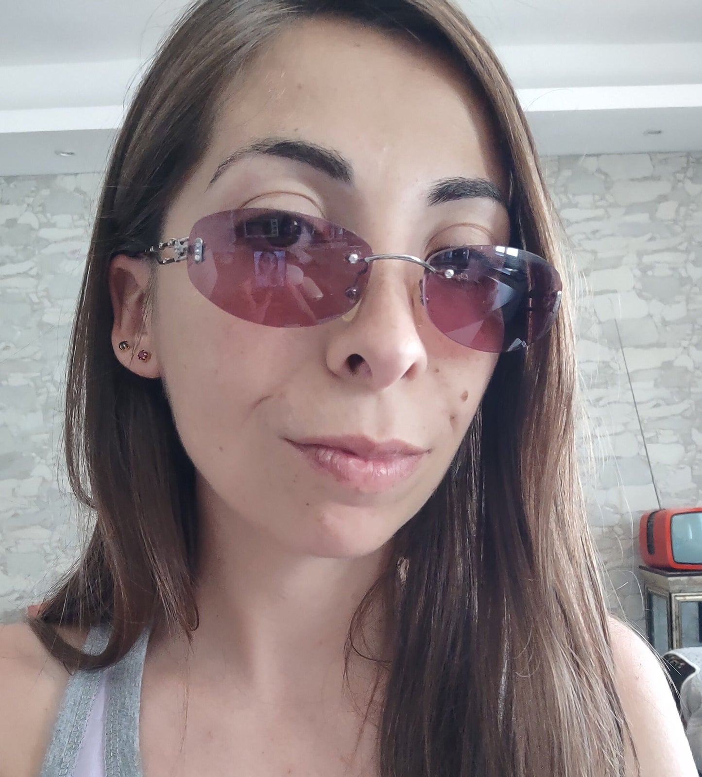 Christian Dior 3636 occhiali da sole vintage rosa fiamma rari occhiali gafas y2k occhiali senza montatura