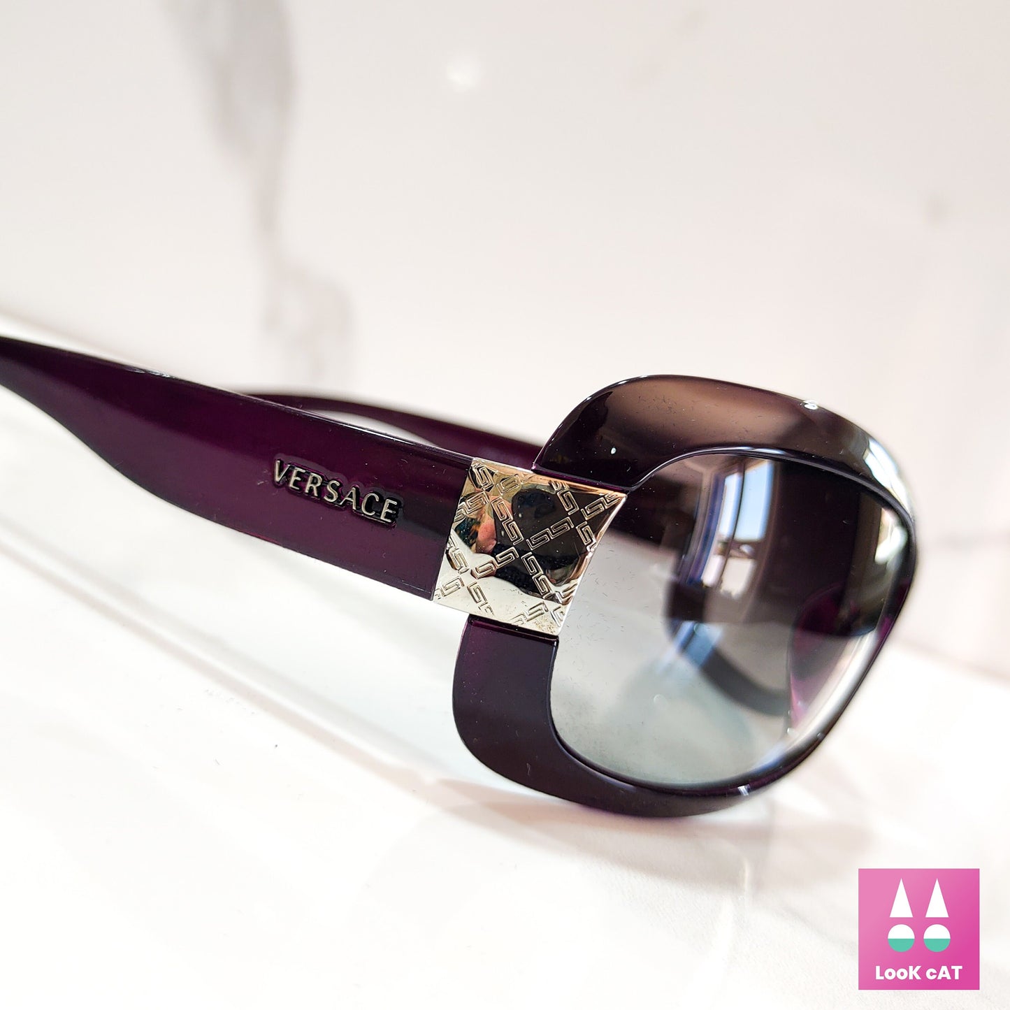 Versace 4136 occhiali da sole vintage Y2K wrap shield occhiali gafas anni '90