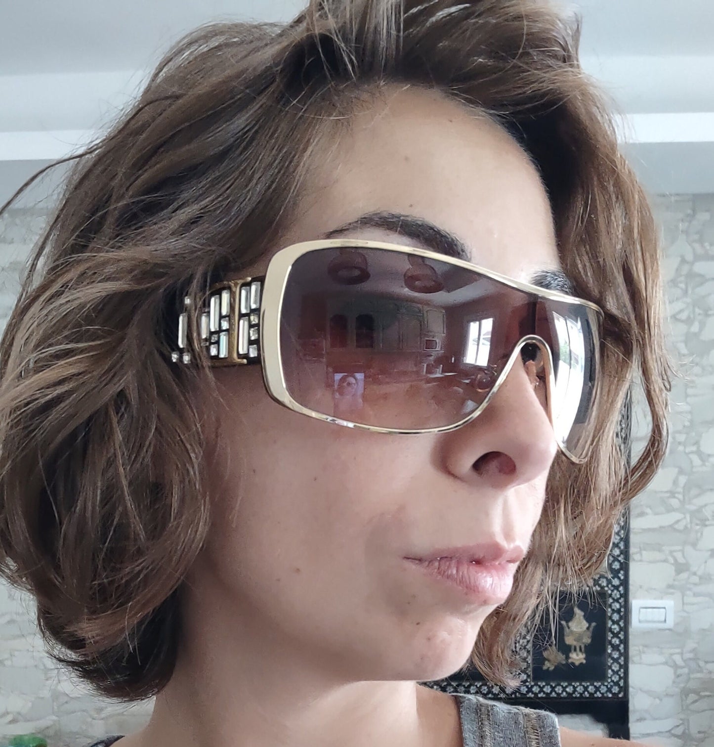 Dior vintage Indinight 2 occhiali da sole y2k lunette NOS mai indossati occhiali da sole