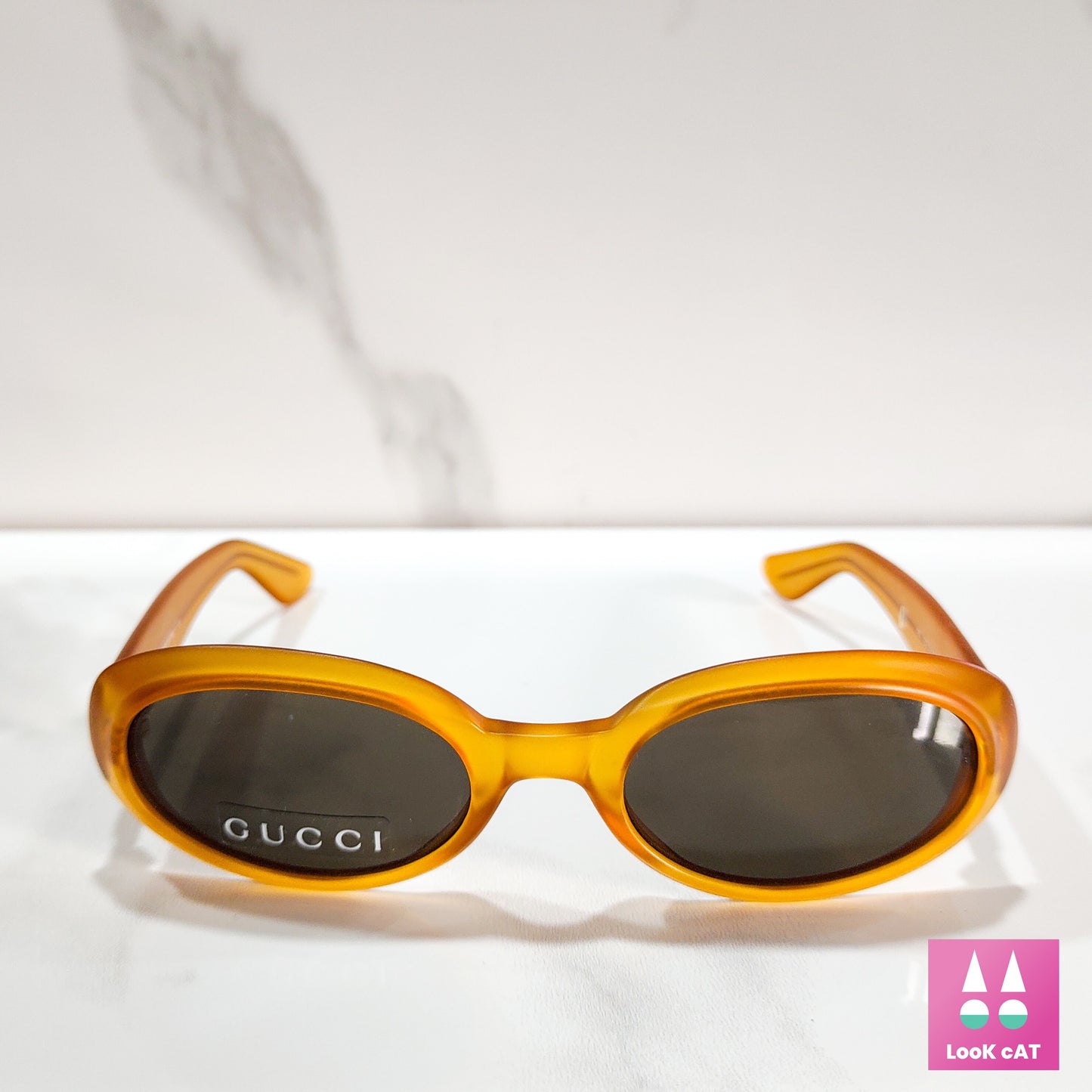 Gucci GG 2419 occhiali da sole vintage con lunetta brillante anni '90