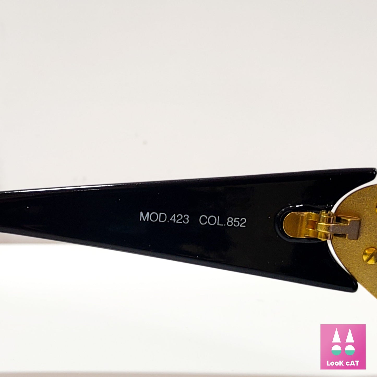 Versace 423 occhiali da sole vintage montatura in oro occhiali gafas anni '90 y2k NOS Notorius