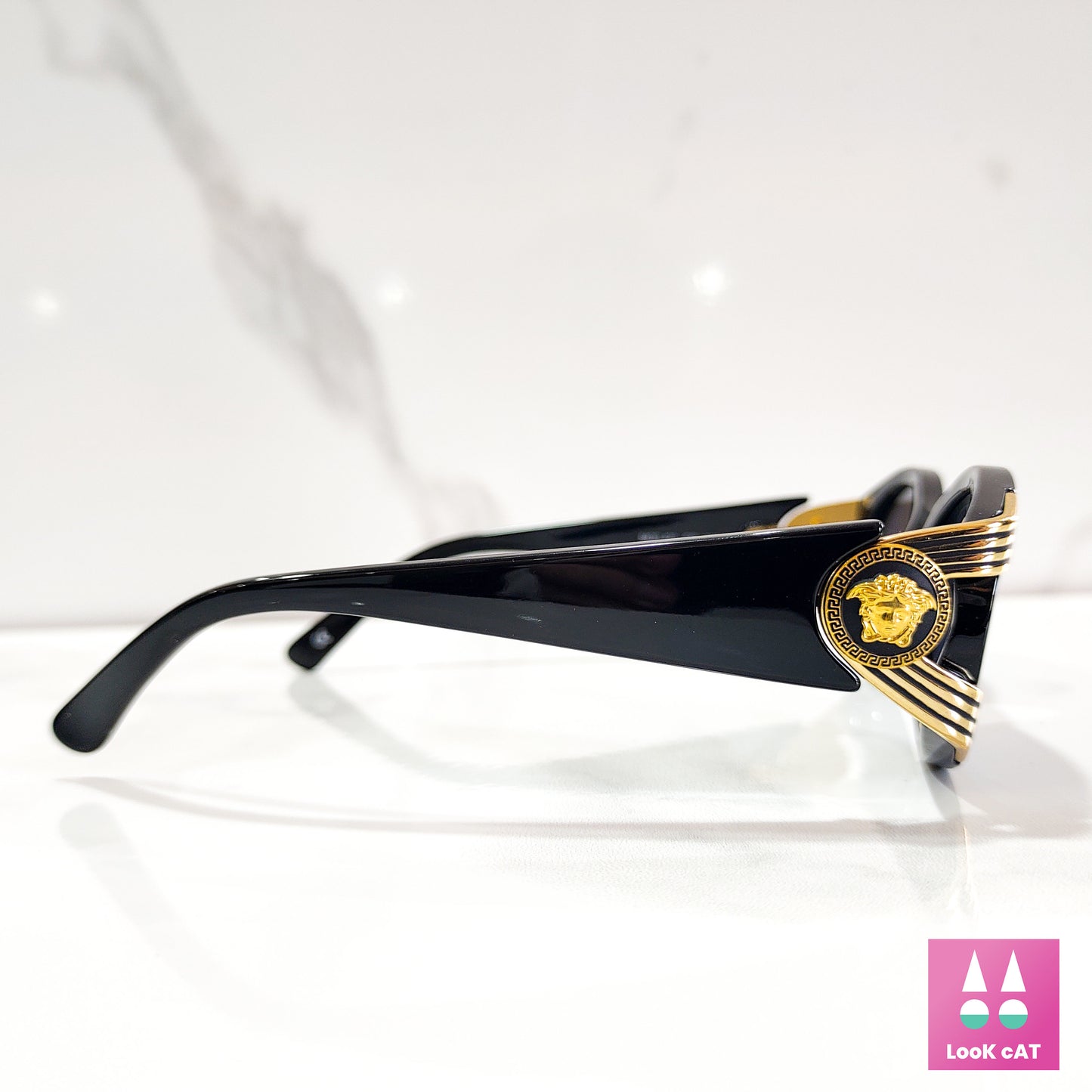 Versace 423 occhiali da sole vintage montatura in oro occhiali gafas anni '90 y2k NOS Notorius