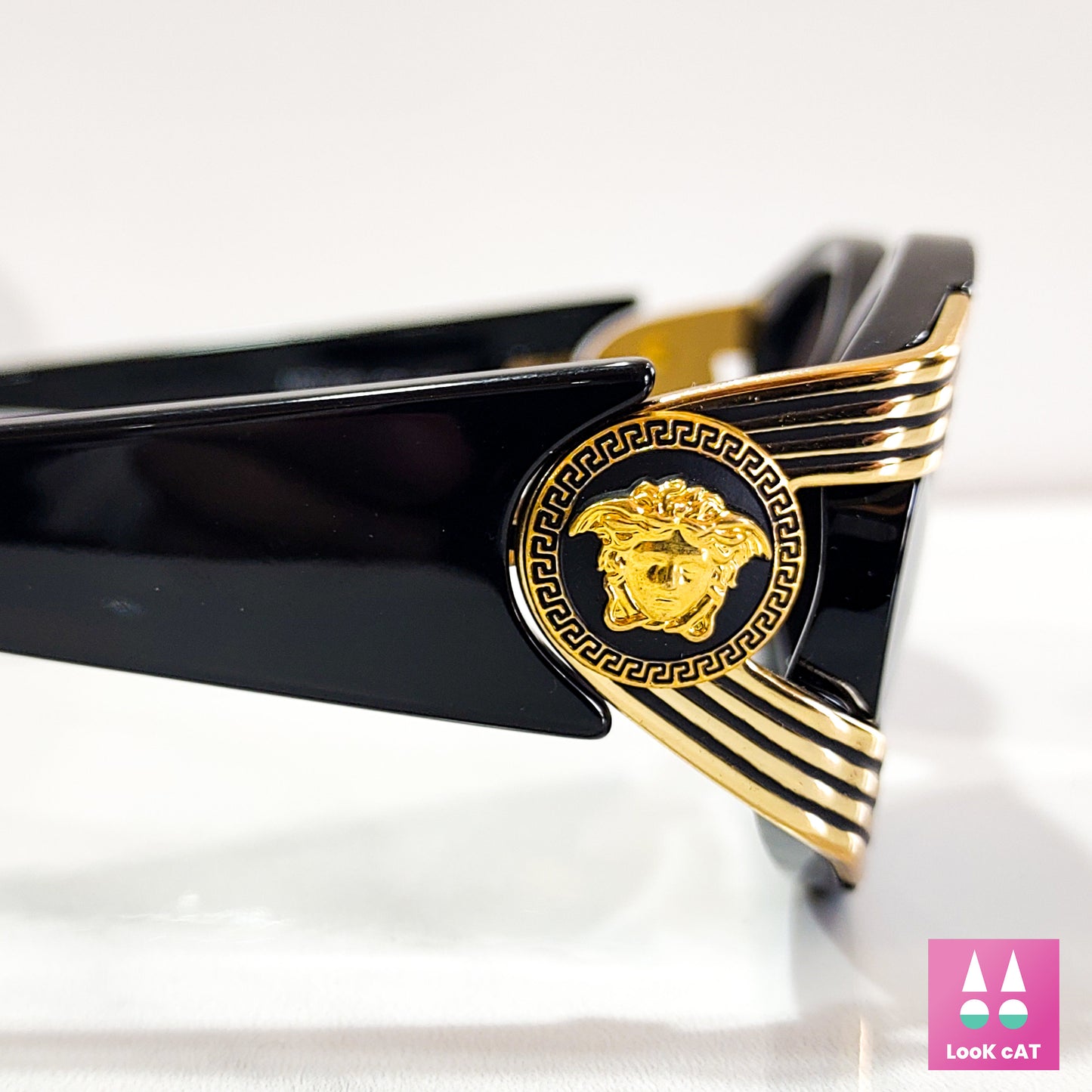 Versace 423 occhiali da sole vintage montatura in oro occhiali gafas anni '90 y2k NOS Notorius