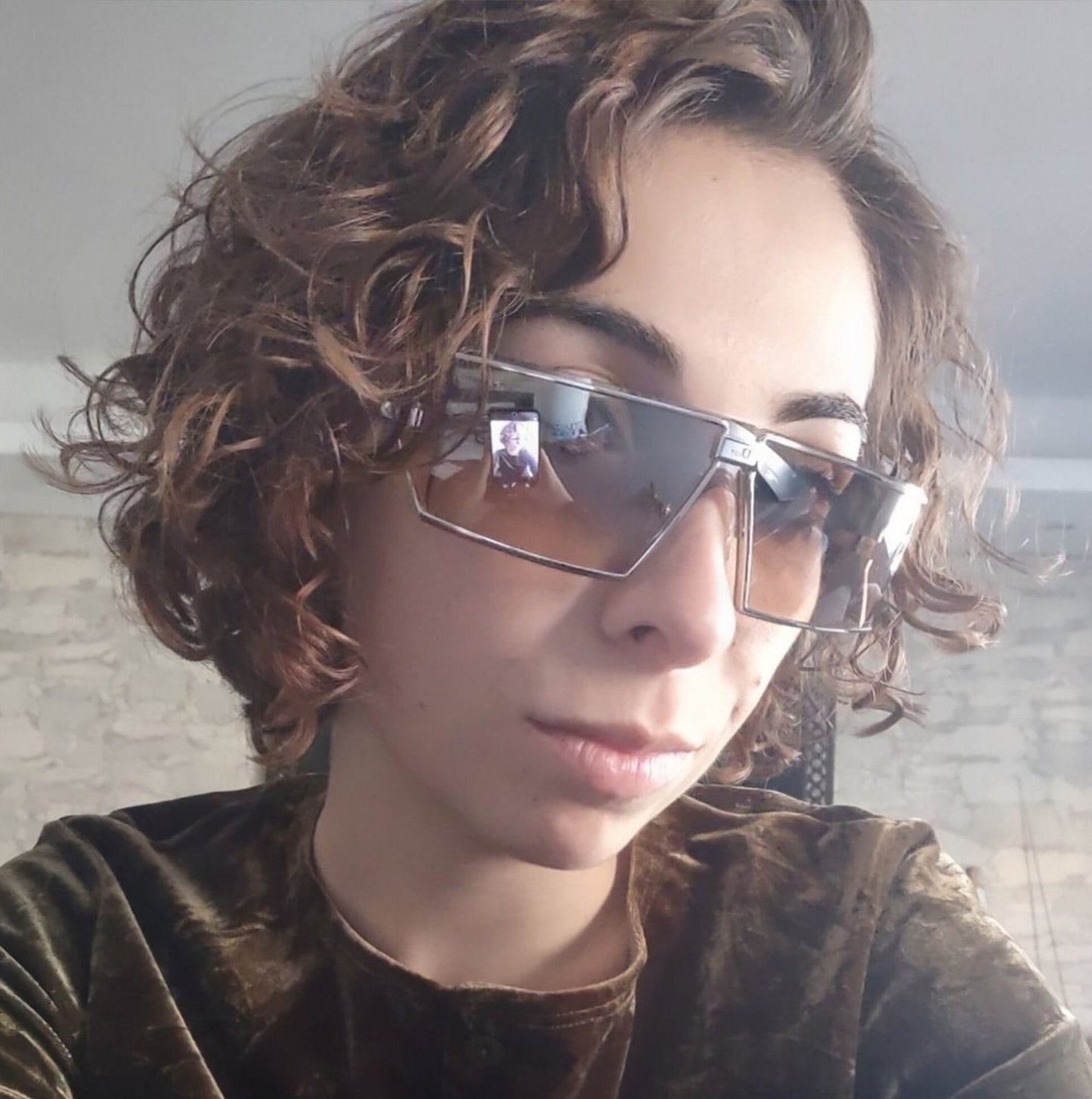 Christian Dior Troika occhiali da sole vintage occhiali gafas y2k avvolgente maschera scudo avvolgente