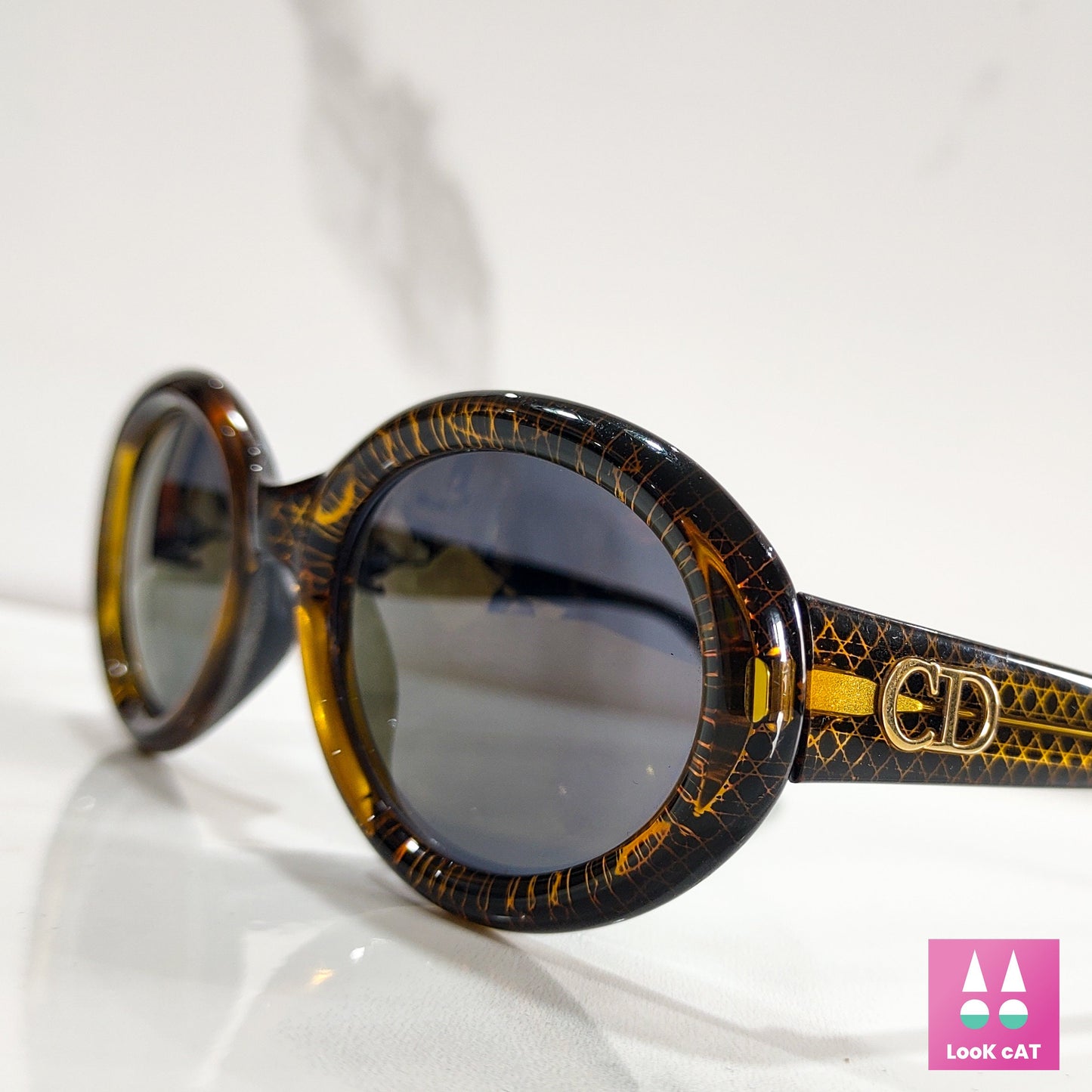 Christian DIOR 2919 occhiali da sole vintage anni '90 anni '80 Y2K Gold lunetta occhiali da sole