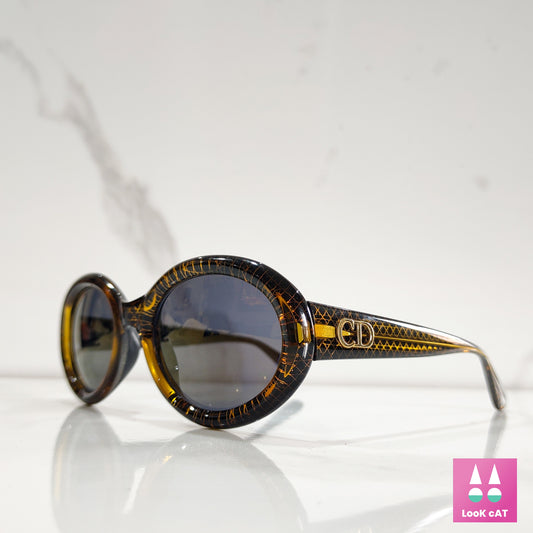 Christian DIOR 2919 occhiali da sole vintage anni '90 anni '80 Y2K Gold lunetta occhiali da sole