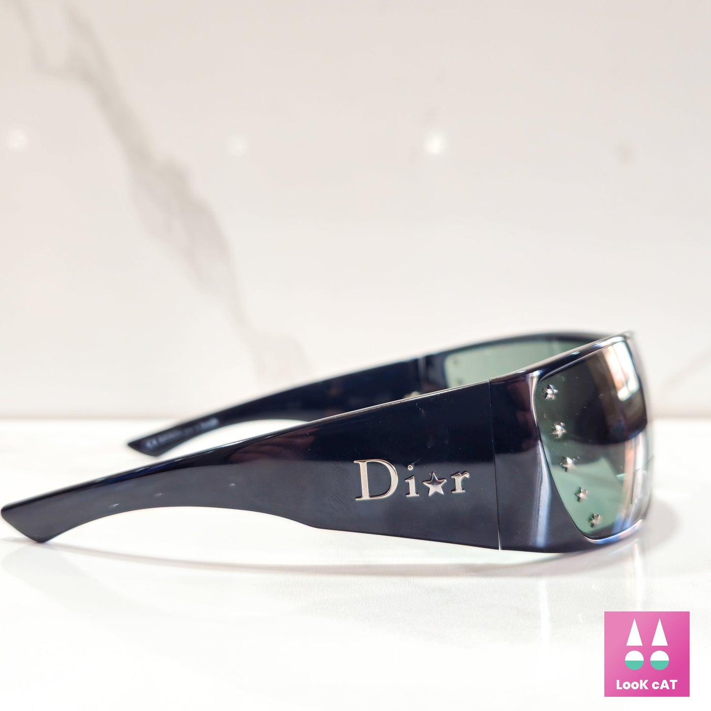 Christian Dior STELLE occhiali da sole vintage occhiali gafas y2k made in Italy avvolgente maschera scudo avvolgente