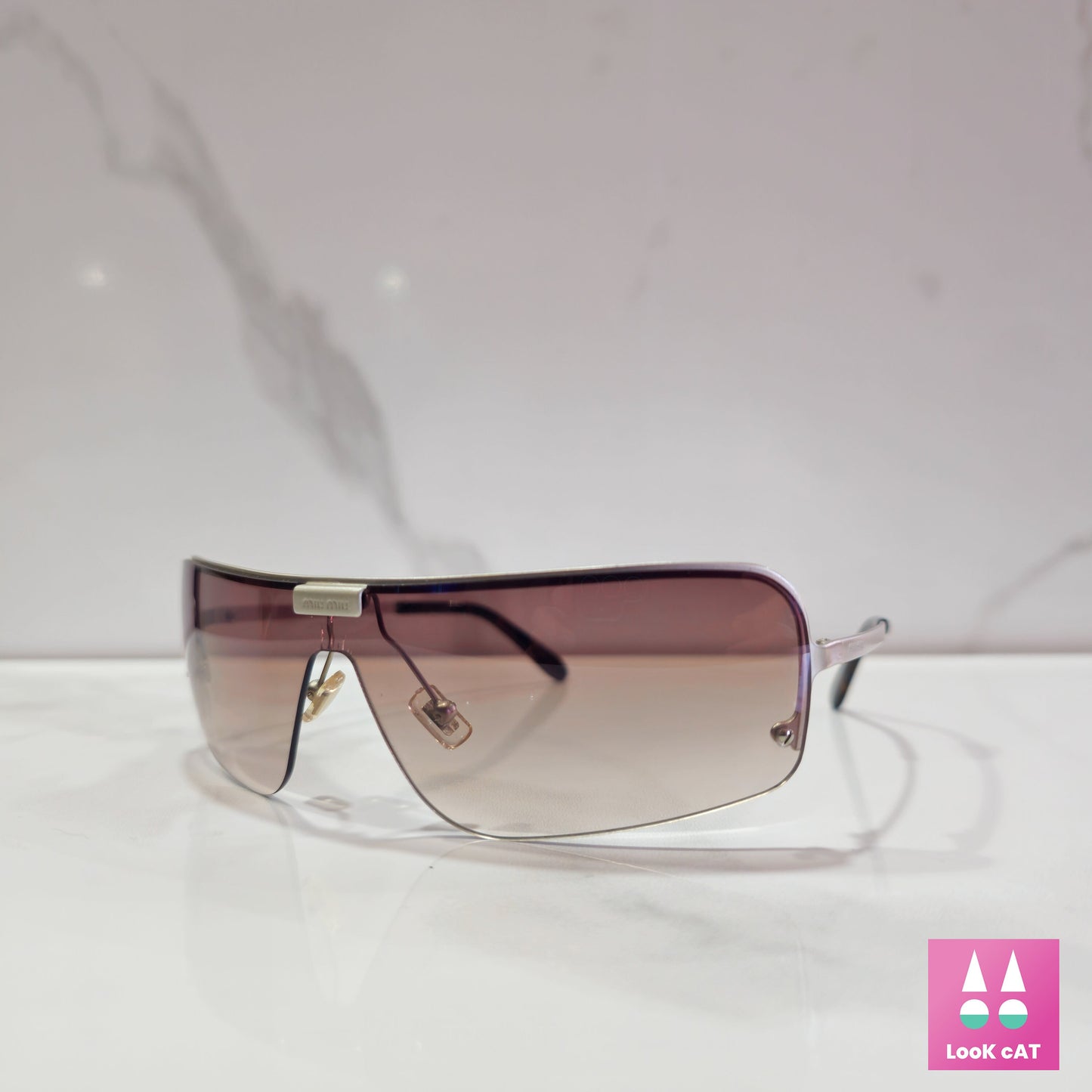 Occhiali da sole Miu Miu SMU 58B Prada lunetta brille y2k 90 sfumature