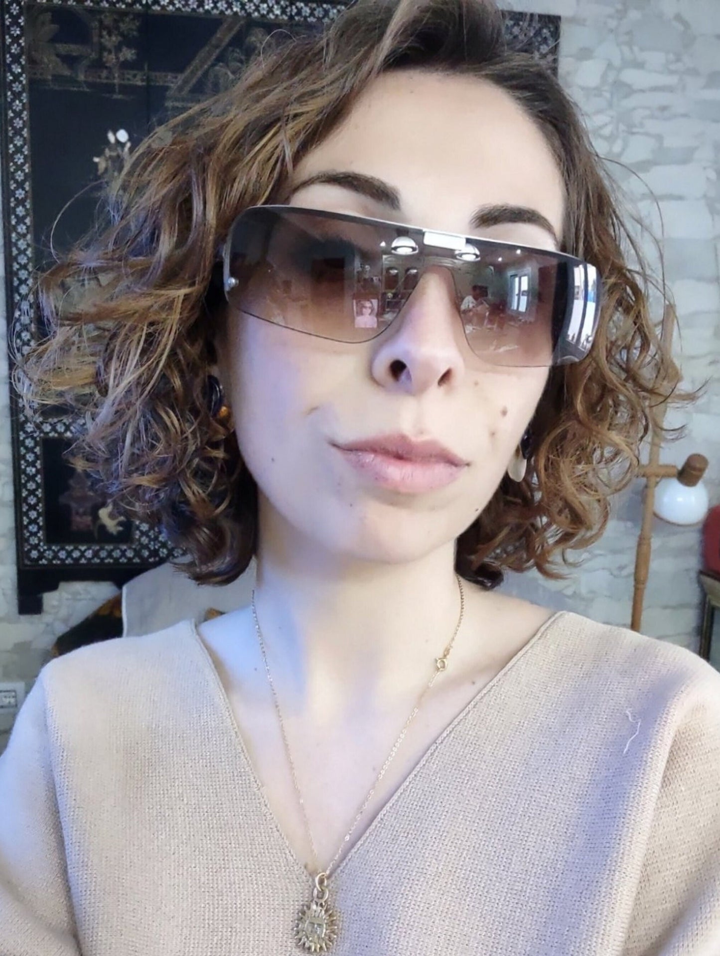 Occhiali da sole Miu Miu SMU 58B Prada lunetta brille y2k 90 sfumature