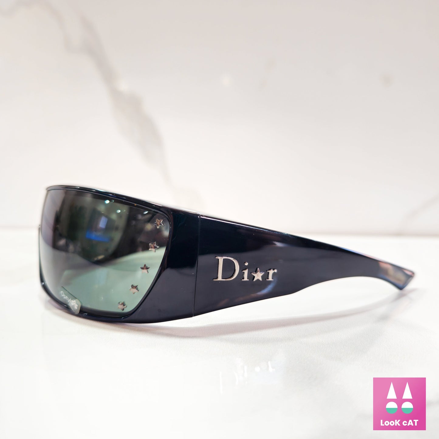 Christian Dior STELLE occhiali da sole vintage occhiali gafas y2k made in Italy avvolgente maschera scudo avvolgente