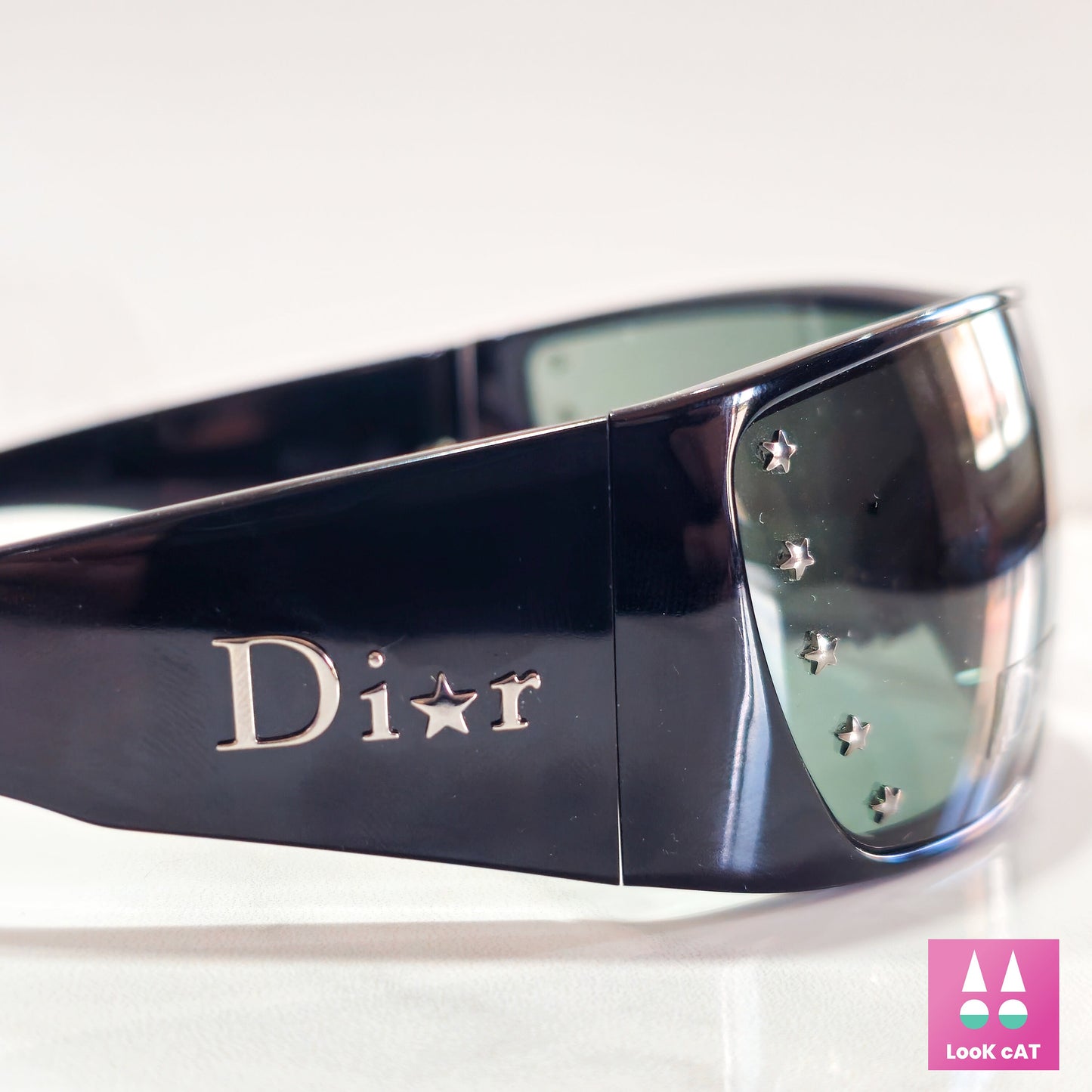 Christian Dior STELLE occhiali da sole vintage occhiali gafas y2k made in Italy avvolgente maschera scudo avvolgente