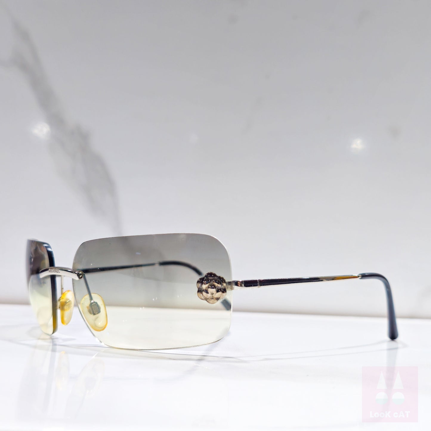 Occhiali da sole Chanel 4085 Y2K rimless lunetta brille tonalità anni '90