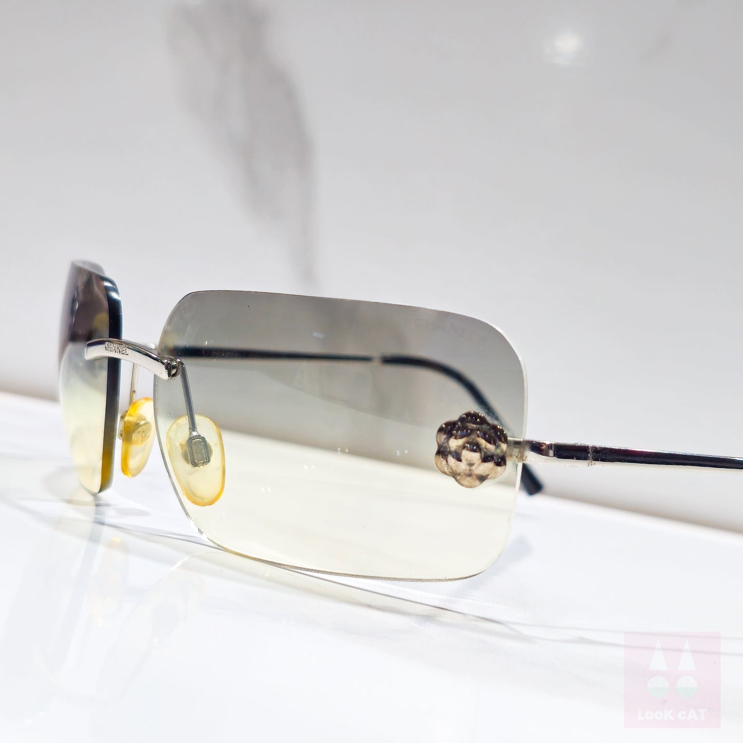 Occhiali da sole Chanel 4085 Y2K rimless lunetta brille tonalità anni '90