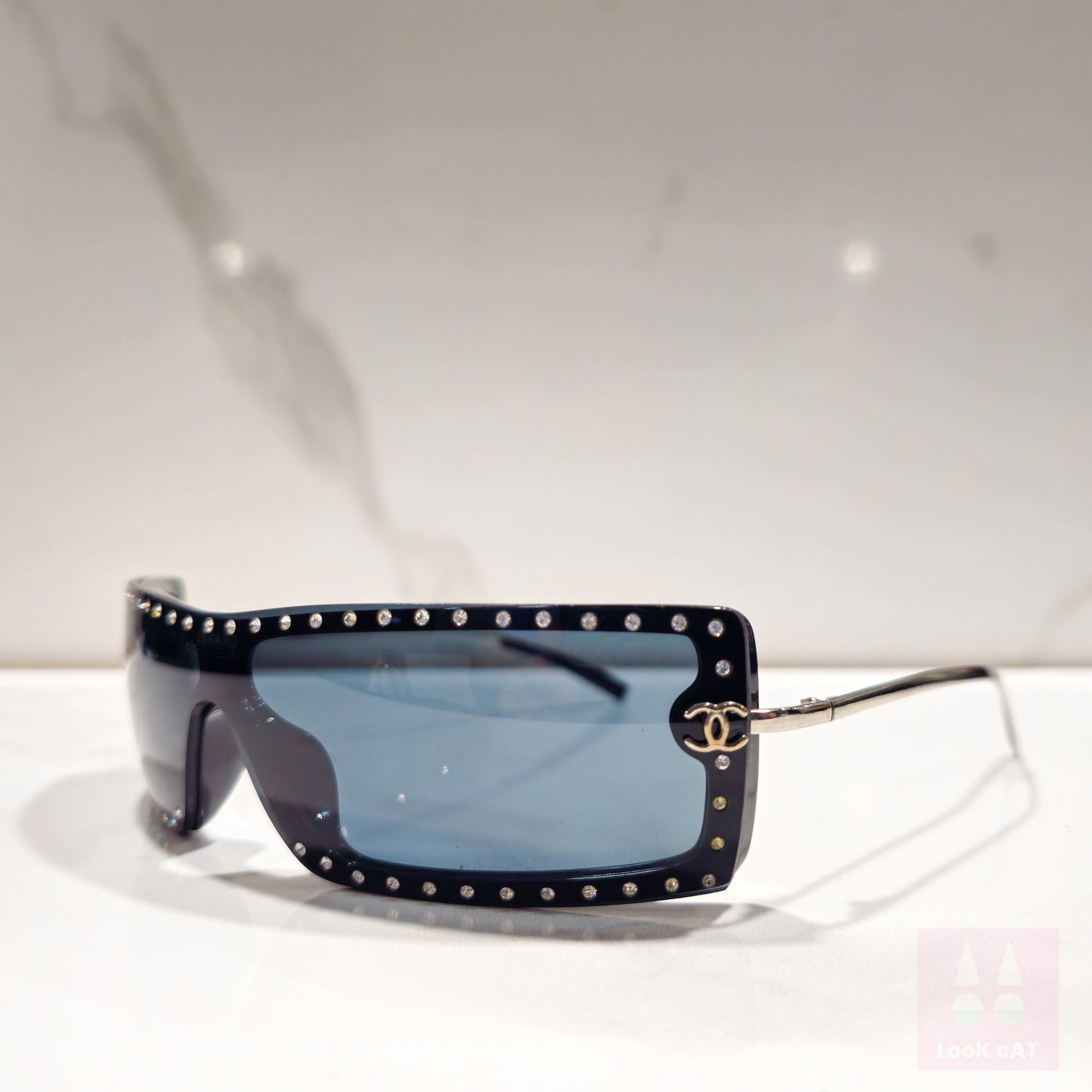 Occhiali da sole Chanel 5077 lunetta brille anni '90 con tonalità y2k occhiali da sole avvolgenti con protezione avvolgente