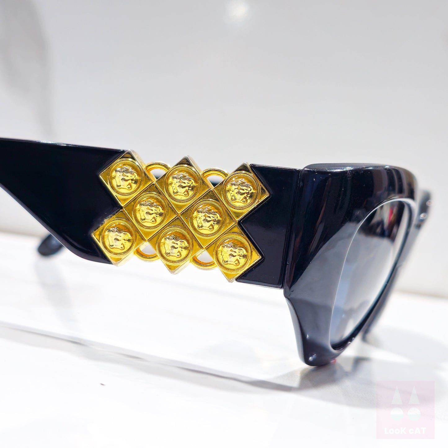 Gianni Versace 422 E occhiali da sole vintage con montatura per occhiali gafas anni '90 y2k