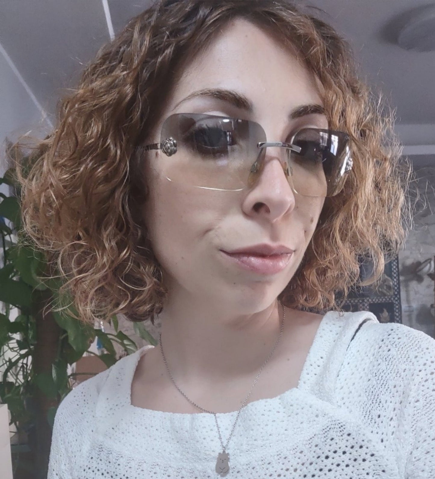 Occhiali da sole Chanel 4085 Y2K rimless lunetta brille tonalità anni '90