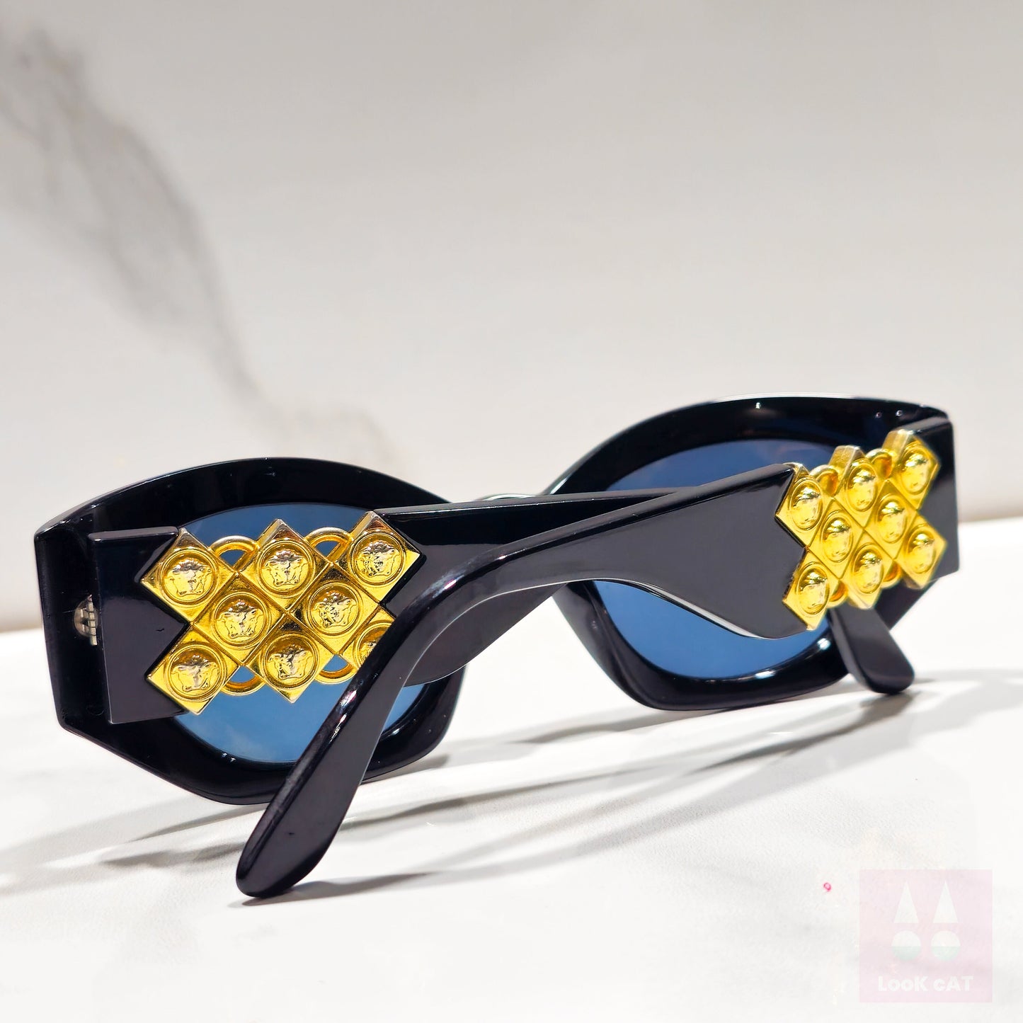 Gianni Versace 422 E occhiali da sole vintage con montatura per occhiali gafas anni '90 y2k