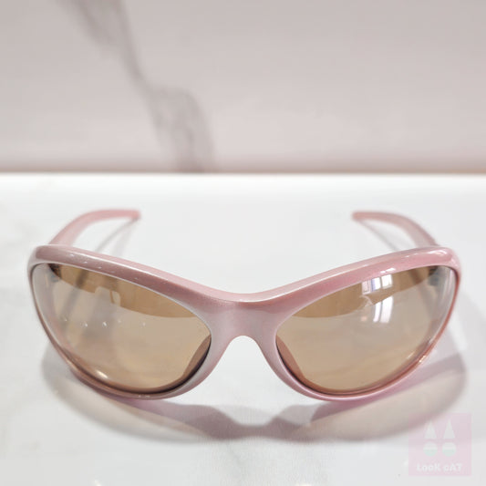 Dolce e Gabbana DG 469S Y2K PINK occhiali da sole vintage pinkocchiali gafas wrap scudo avvolgente DeG futuristico