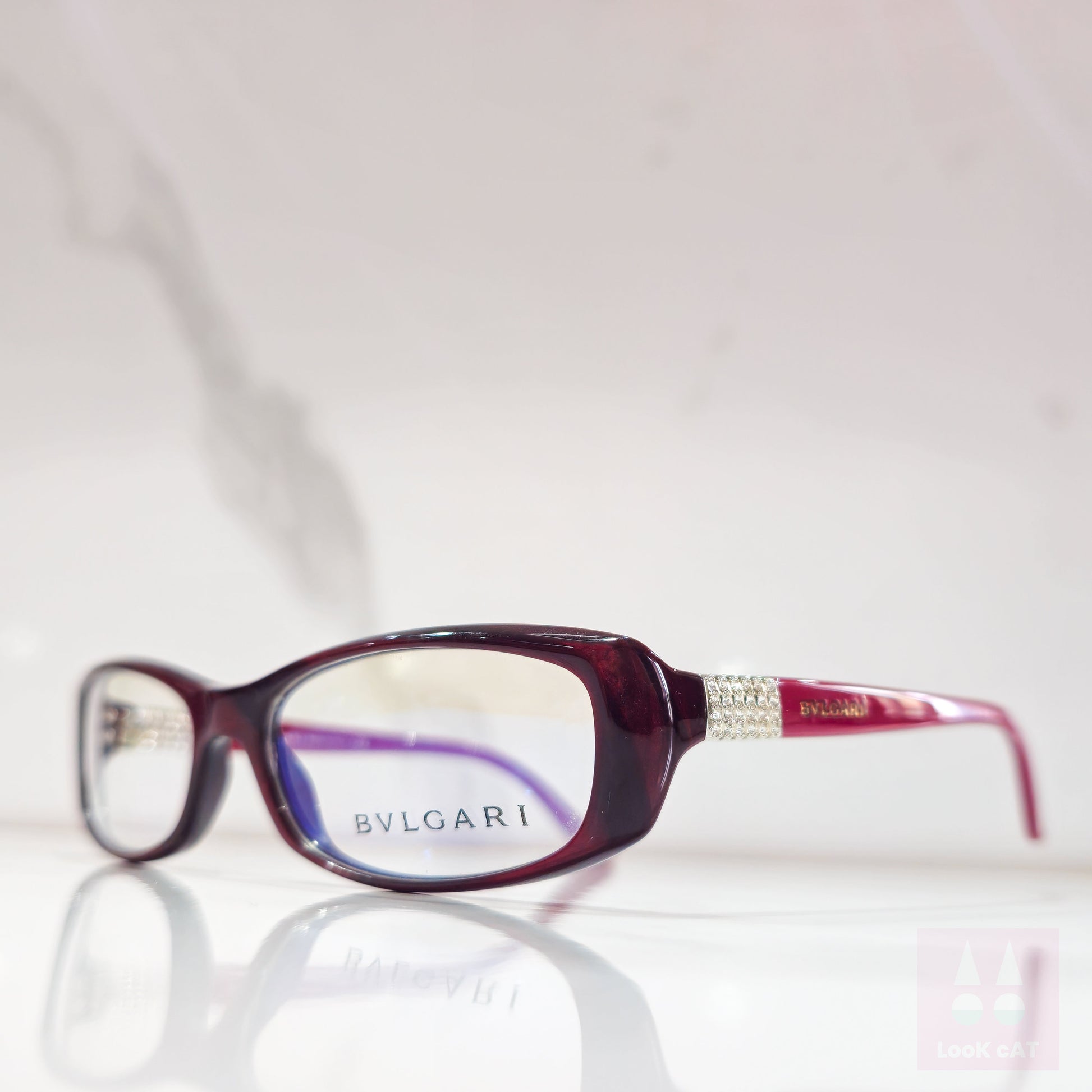 Occhiali da vista Bvlgari 4032 B eyeframe Occhiali stile Bayonetta lunetta brille tonalità y2k senza montatura