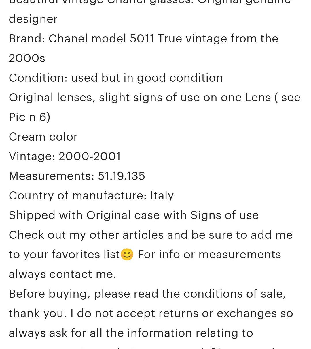 Occhiali da sole vintage Chanel 5011 lunetta brille anni '90 tonalità y2k originali