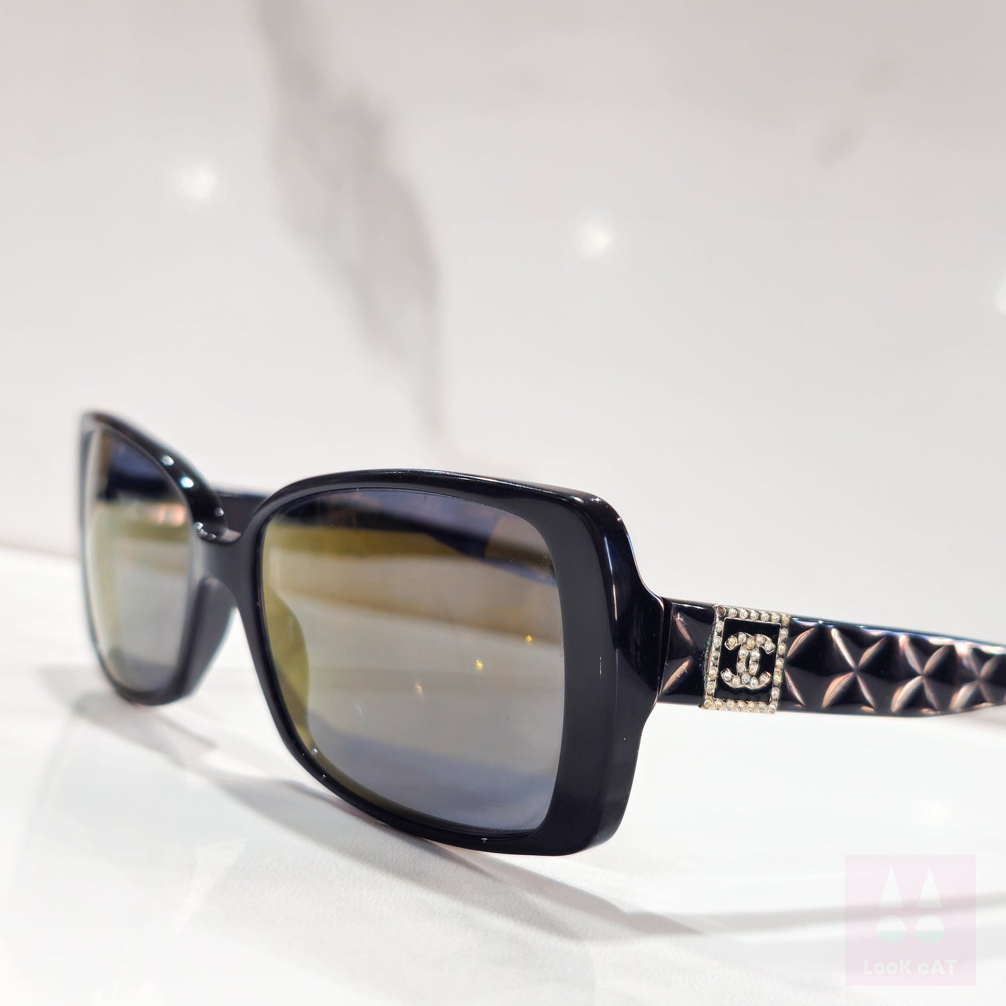 Occhiali da sole Chanel vintage mod 3063 lunetta brille tonalità y2k nero autentico