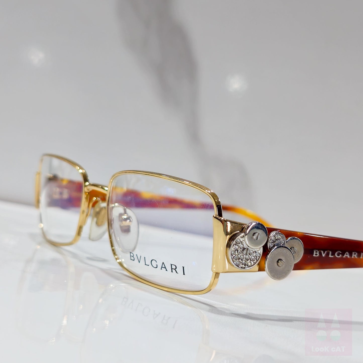 Occhiali da vista Bvlgari 2030 eyeframe lunetta brille tonalità y2k bulgari senza montatura