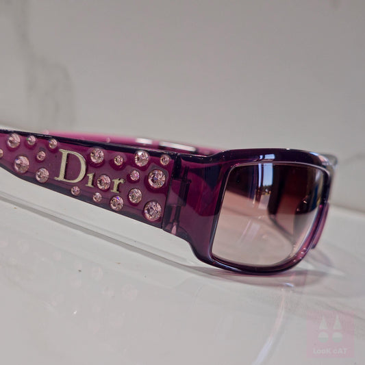 Christian Dior Y2K scintillanti 2 occhiali da sole vintage occhiali gafas Y2k