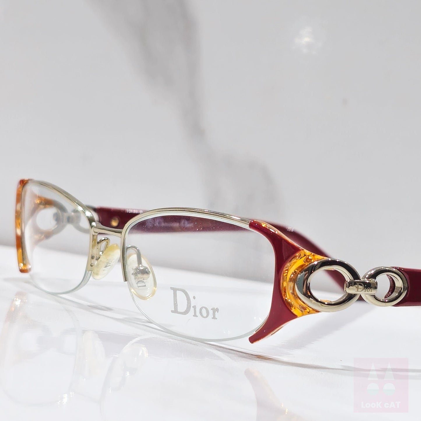 Occhiali da vista vintage Dior CD 3729 stile Bayonetta occhiali da vista occhiali gafas Y2k NOS mai indossati