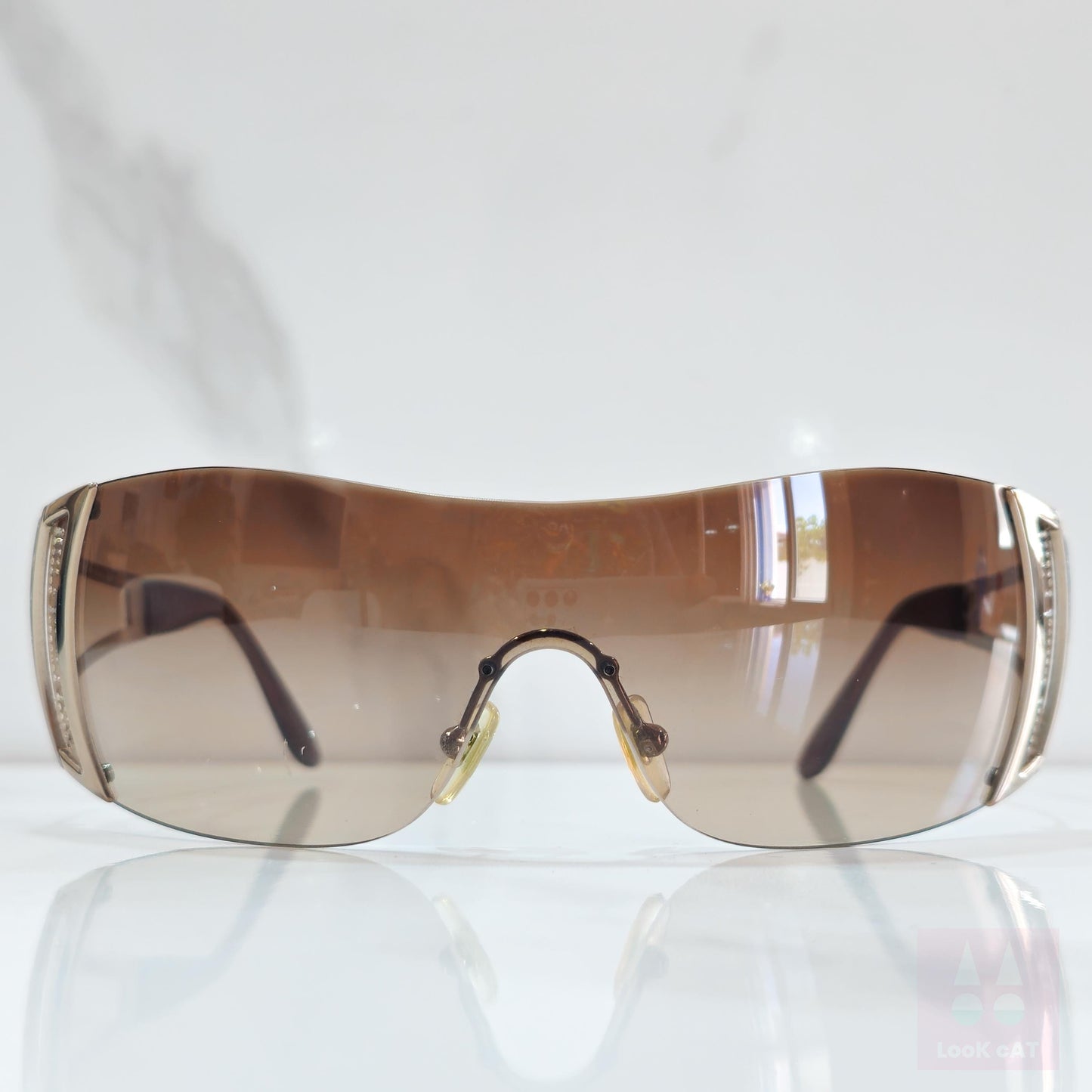 Versace mod 2058 occhiali da sole lunette brille 90s shades Y2K shield wraparound