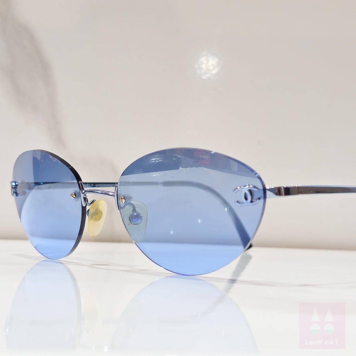 Chanel 2013 occhiali da sole vintage blu lunetta brille y2k