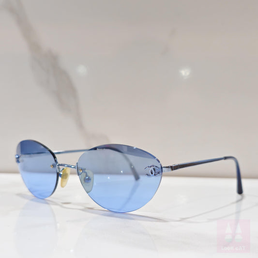 Chanel 2013 occhiali da sole vintage blu lunetta brille y2k