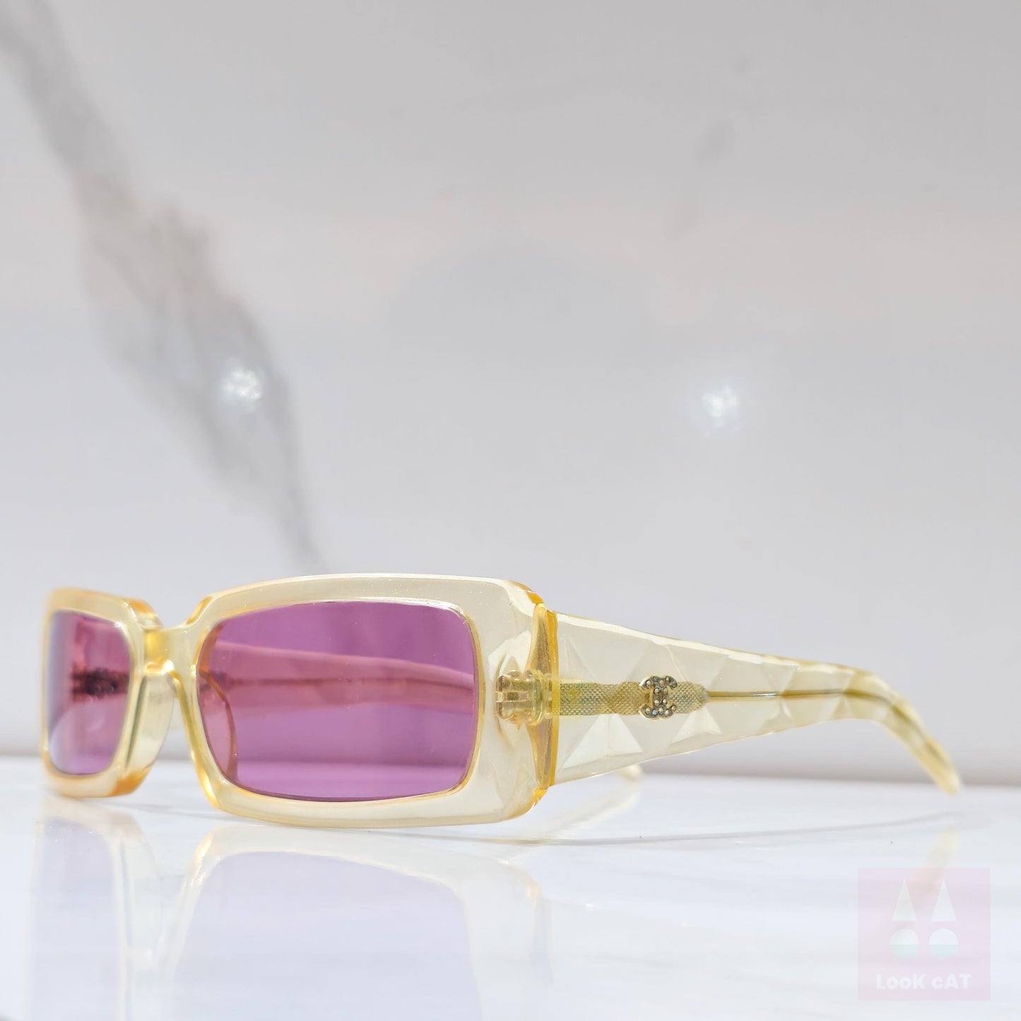 Chanel modello 5046 Y2K occhiali da sole lunette brille y2k shades senza montatura anni '90