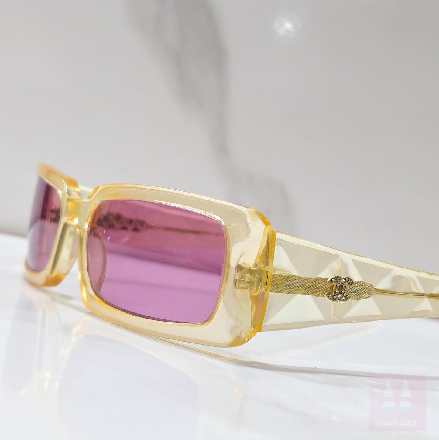 Chanel modello 5046 Y2K occhiali da sole lunette brille y2k shades senza montatura anni '90