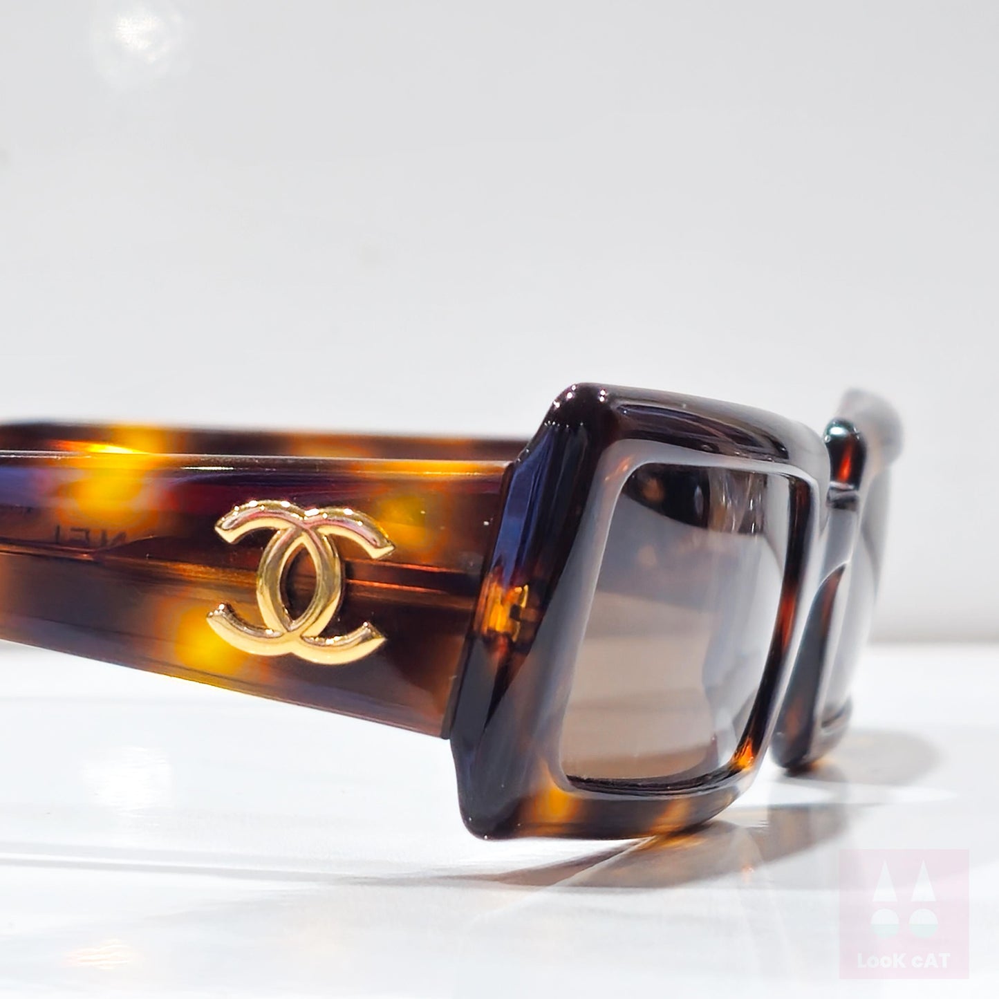 Occhiali da sole vintage Chanel 0018 anni 80 rara lunetta tonalità brille anni '90