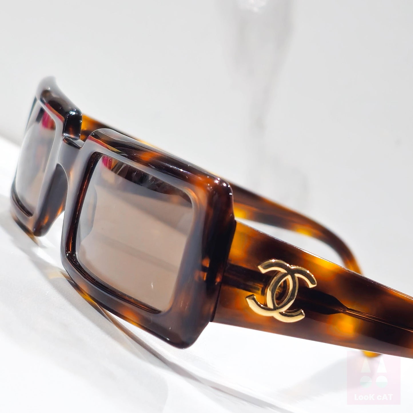 Occhiali da sole vintage Chanel 0018 anni 80 rara lunetta tonalità brille anni '90