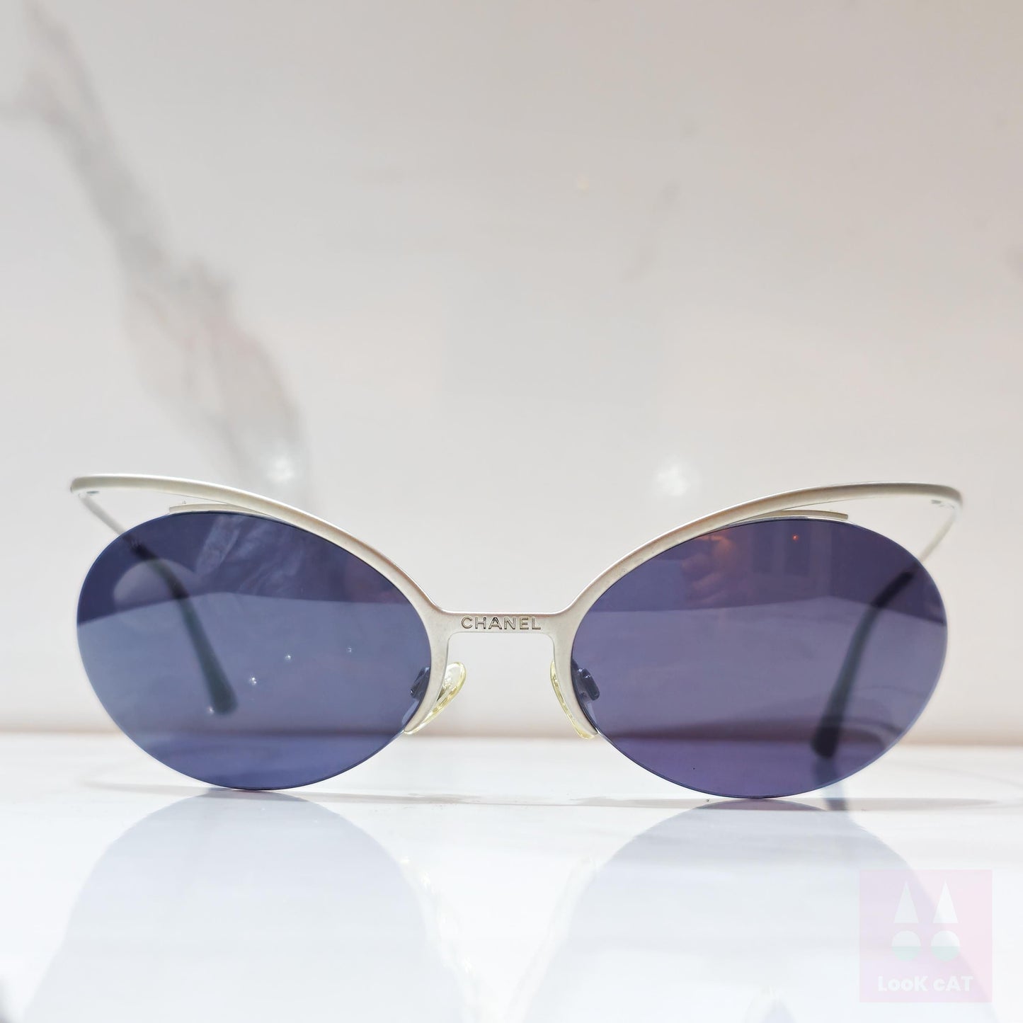 Chanel 4001 Karl Lagerfeld occhiale da sole vintage raro lunetta brille anni '90 tonalità cyber