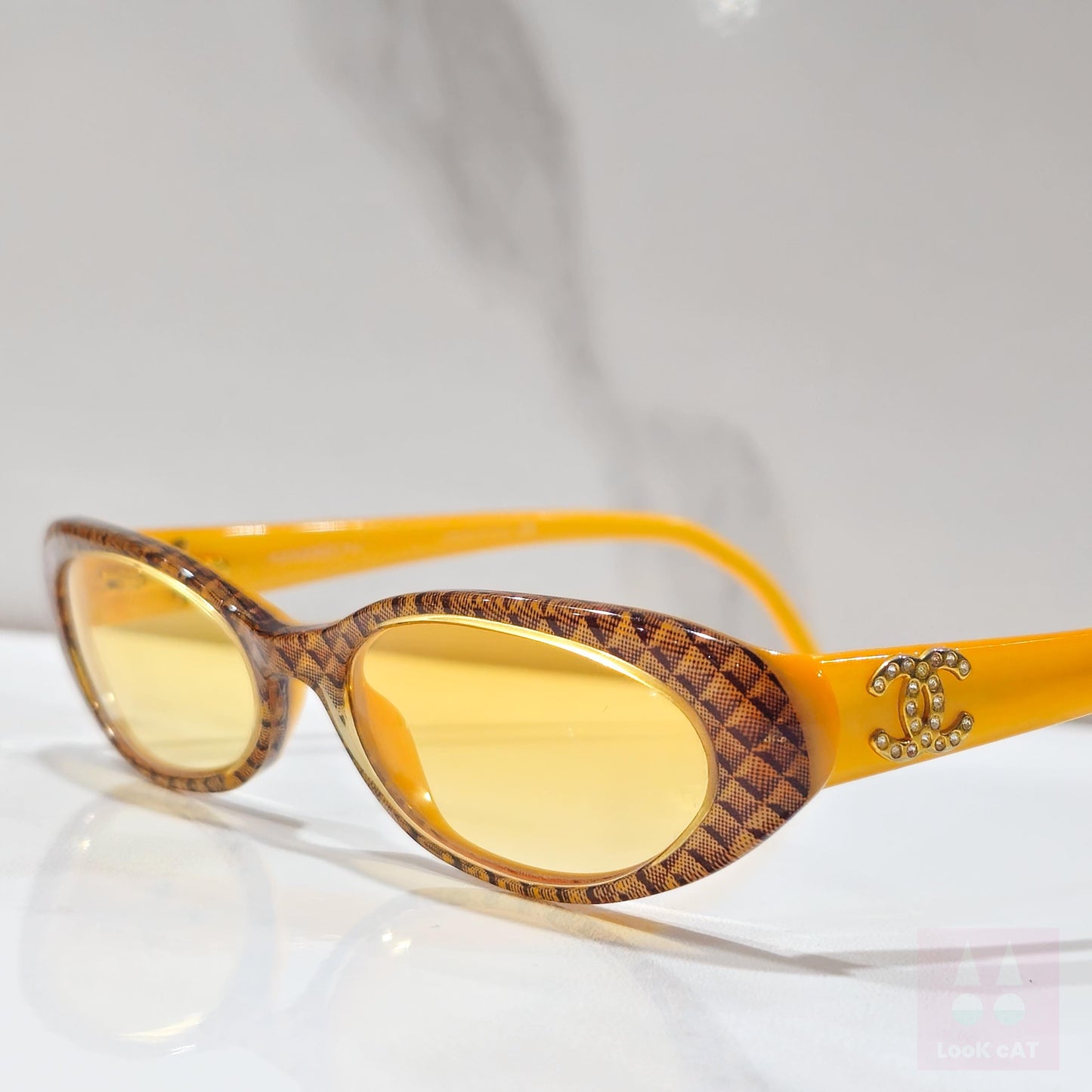 Chanel modello 3024 occhiali da sole lunette brille y2k shades senza montatura